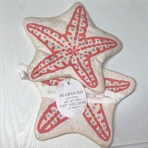 NWT Seabound set of two heat resistant pot holders ⭐️